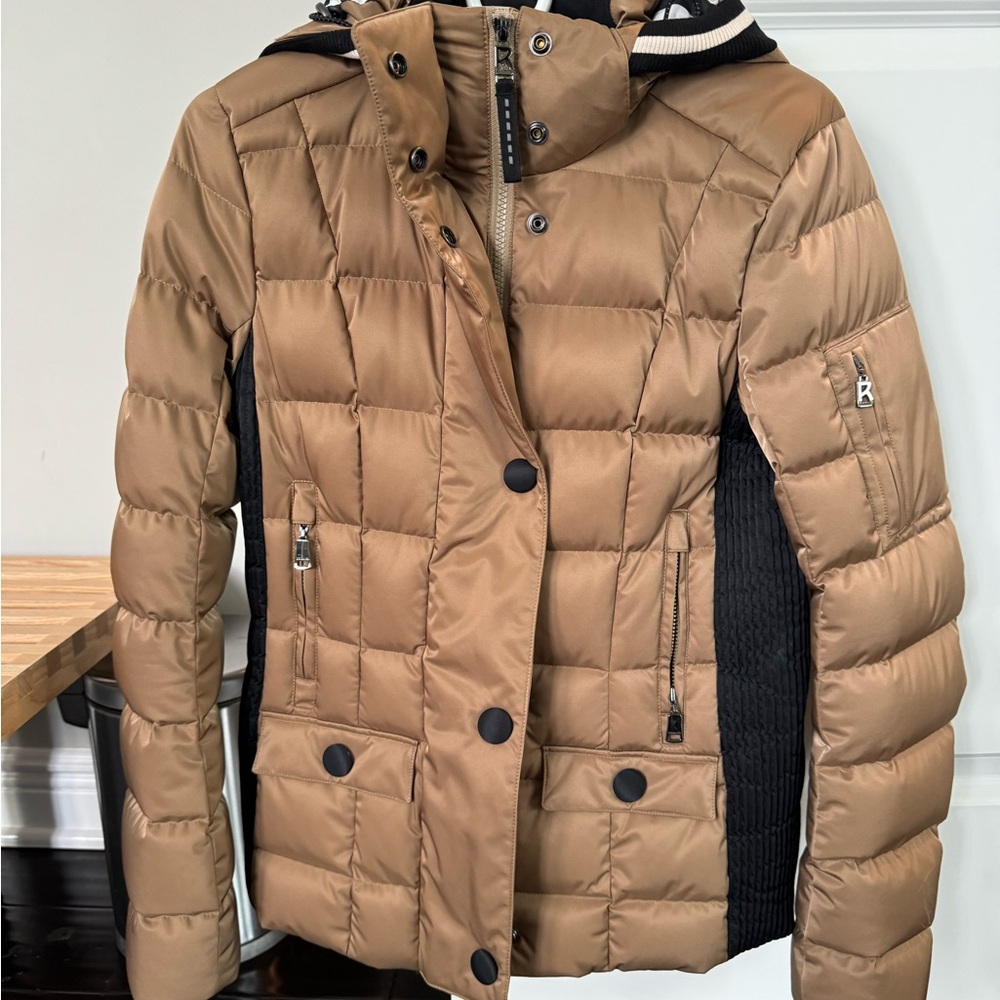 Bogner Tan and Black Ski Jacket